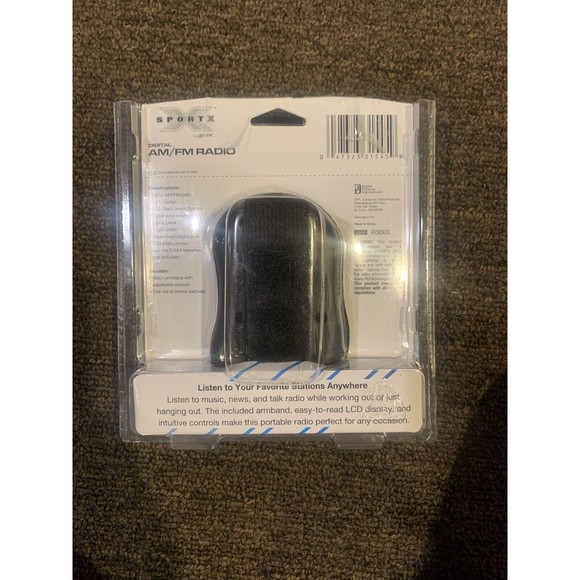 GPX SportX Digital AM FM Radio & Earbuds with Armband Bass Boost R300S NIP - Picture 5 of 6